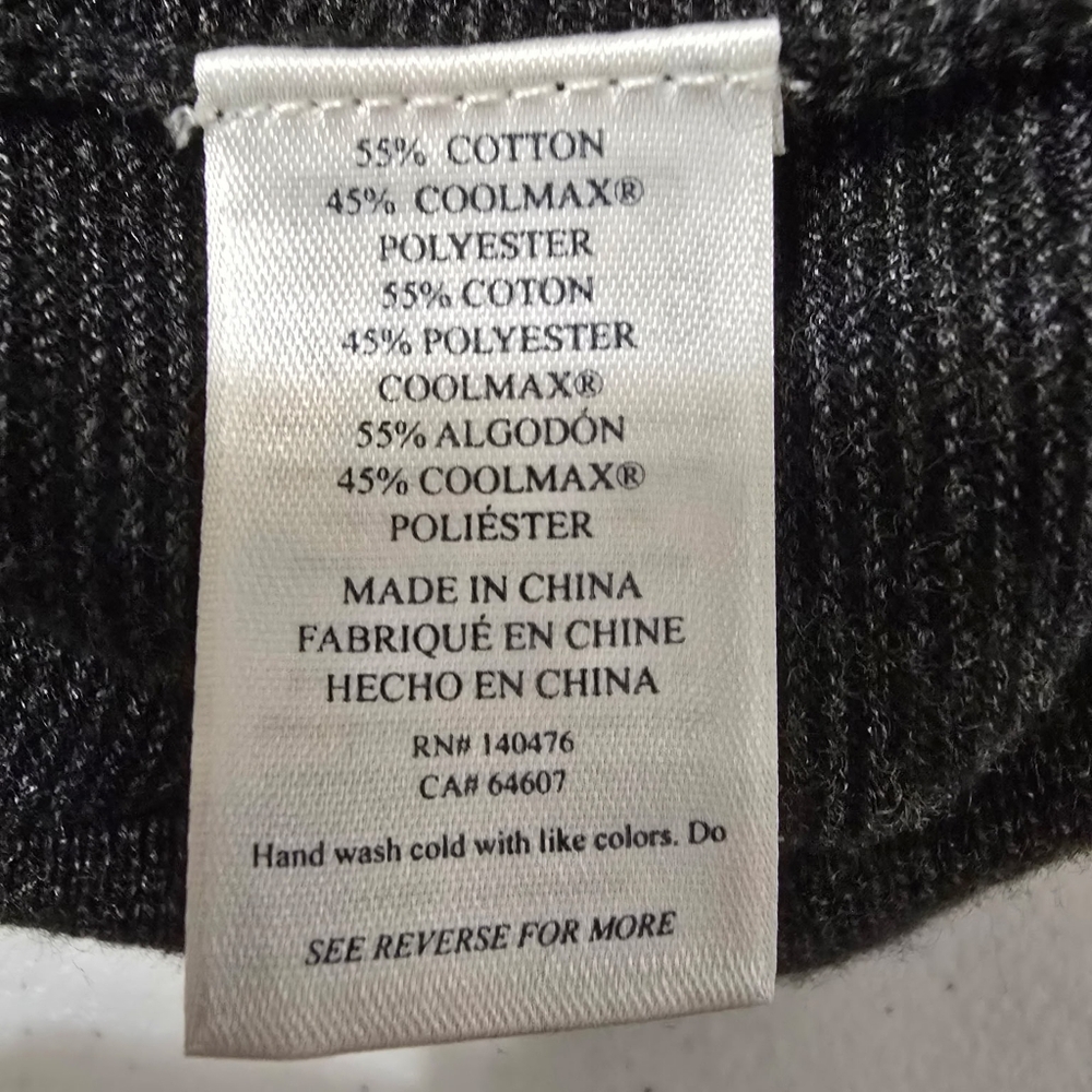 Faherty‎ Reserve 1/4 Zip Sweater Ash Melange Gray Men's XL Coolmax - Picture 6 of 8